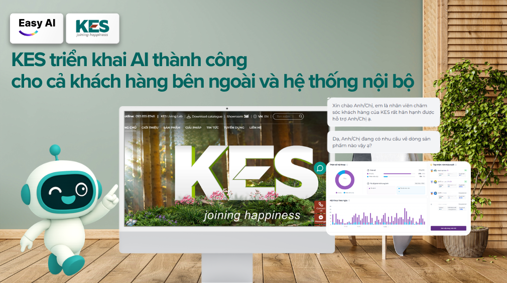 KES triển khai AI thành công cho cả khách hàng bên ngoài và hệ thống nội bộ